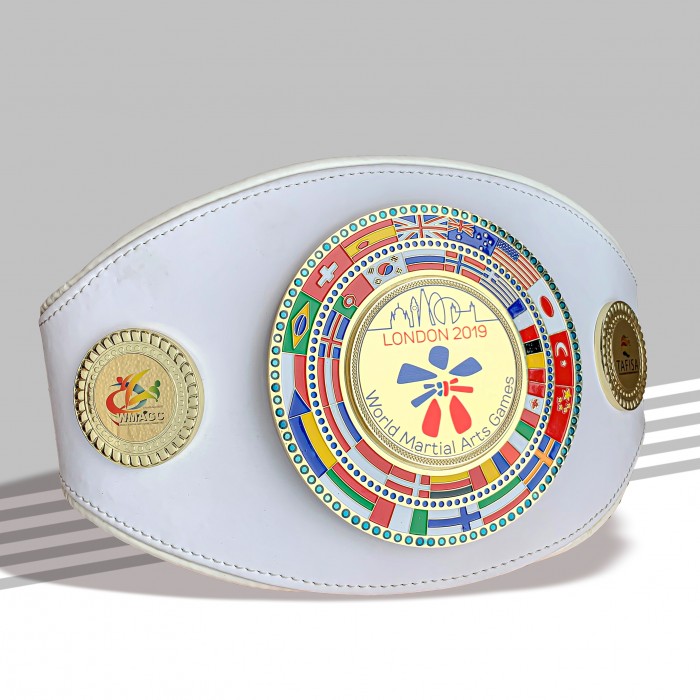 WORLD FLAG CUSTOM CHAMPIONSHIP BELT  ***WORLD DESIGN***